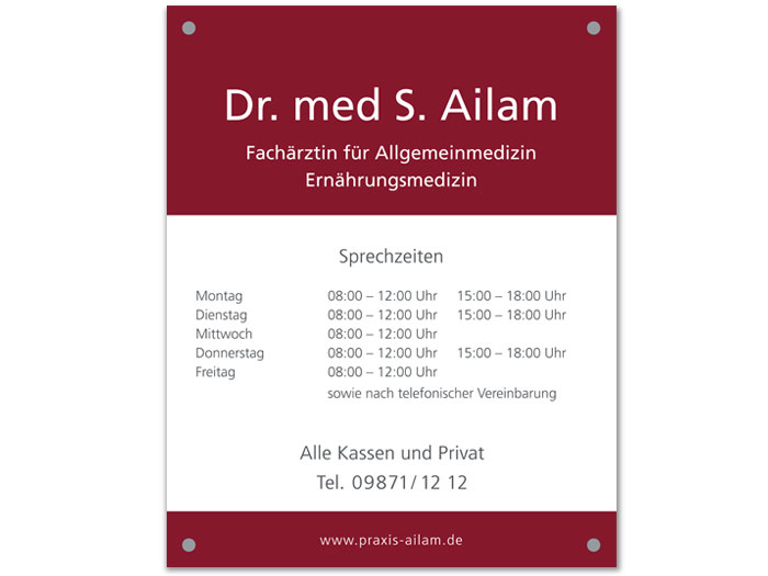 Praxis Dr. med. Souad Ailam, Heinrich-Brandt-Straße 8, 91575 Windsbach